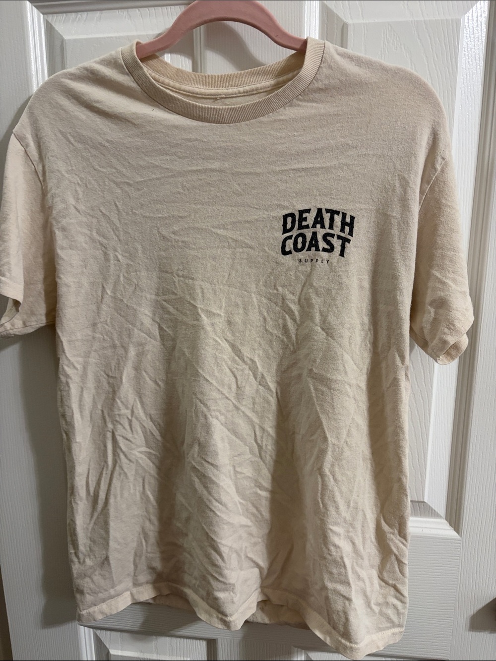 Short Sleeve Crewneck T-Shirt in Cream